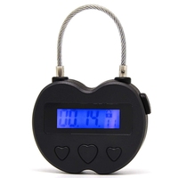Inteligentny zamek czasowy wyświetlacz LCD zamek czasowy USB akumulator tymczasowe zegar kłódka podróżna Timer elektroniczny 3